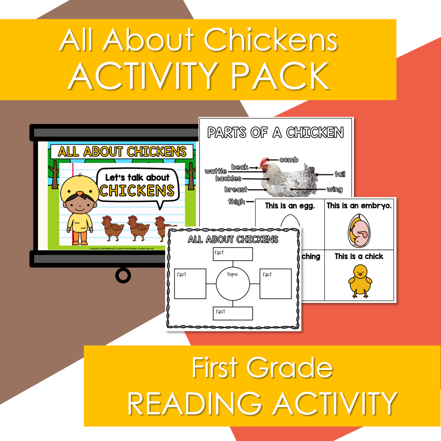 All About Chickens Activity Pack Clever School Teacher