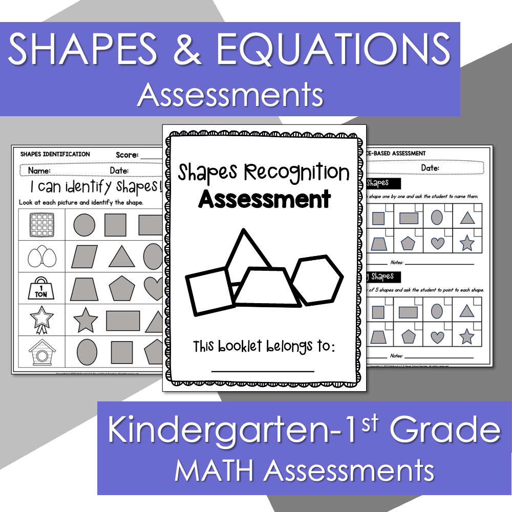 Shapes and Equation Assessment
