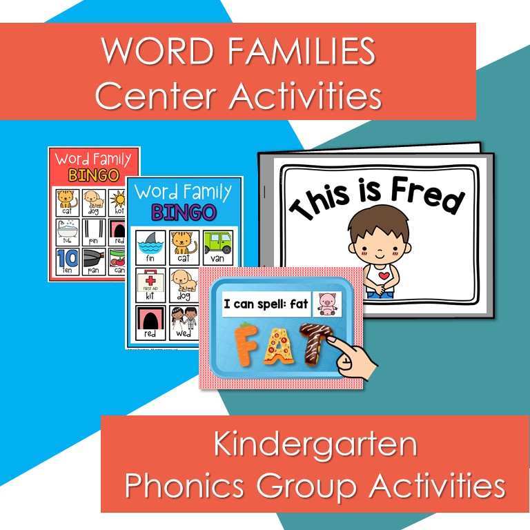 Word Families Center Activities Flattened